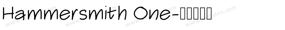 Hammersmith One字体转换